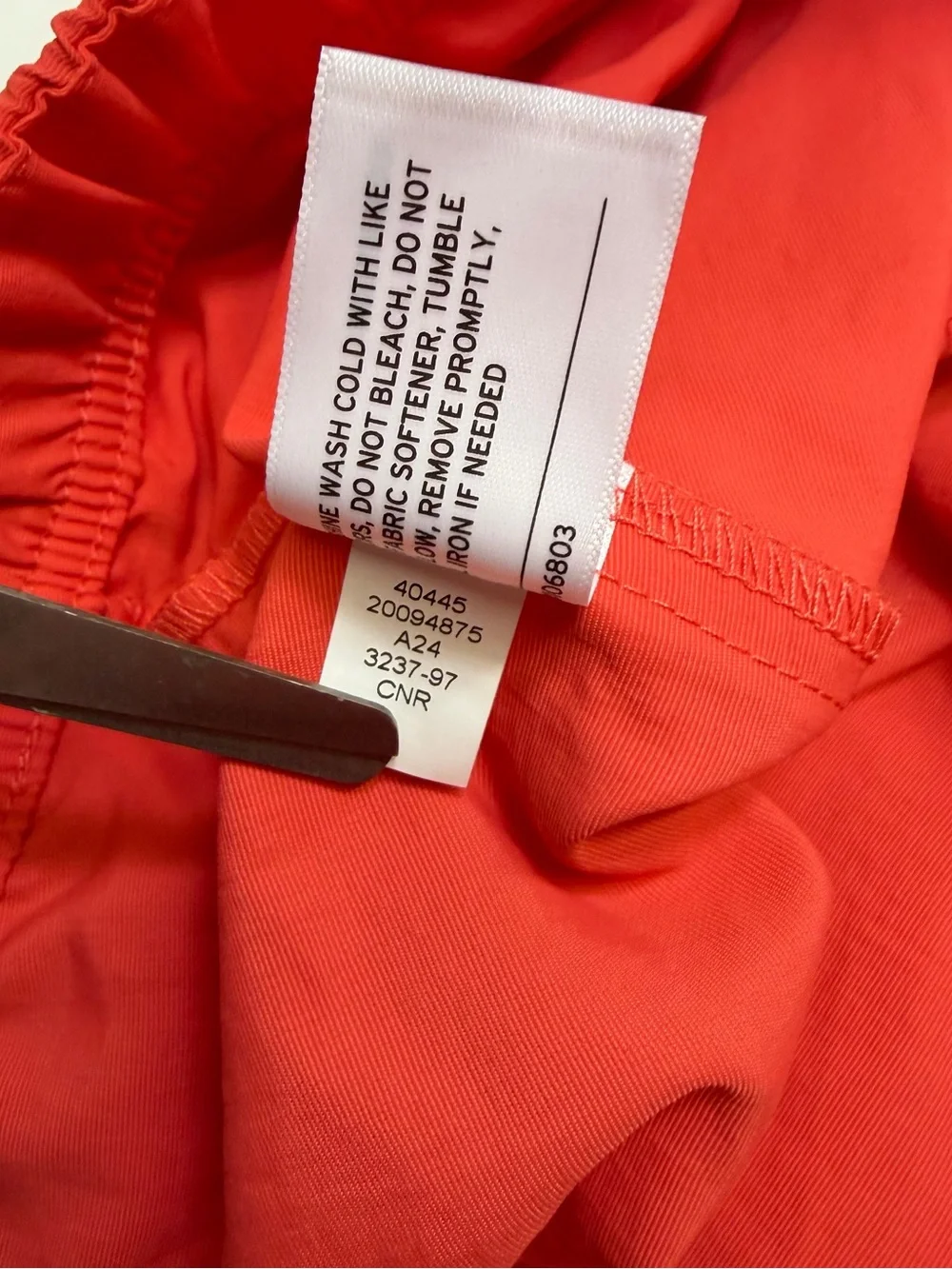Duluth Trading Orange Swim/Active Shorts with Purple‎ Drawstring XL